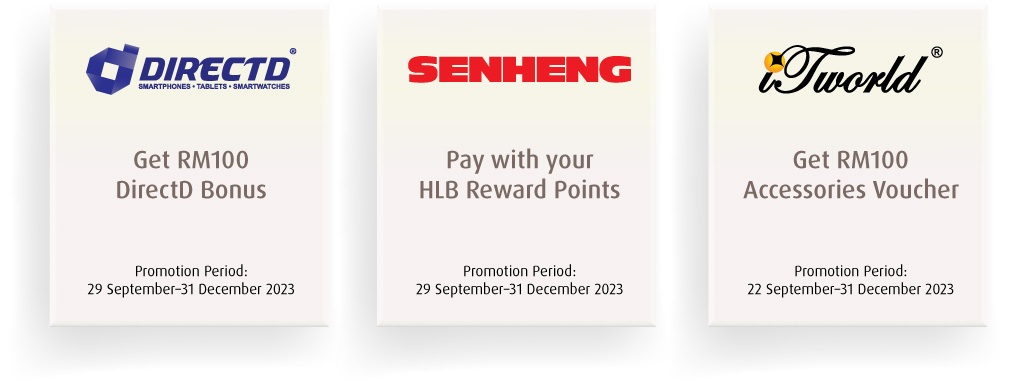 Find out more HLB iPhone 15 selected partners (DIRECTD, SENHENG, iTworld)