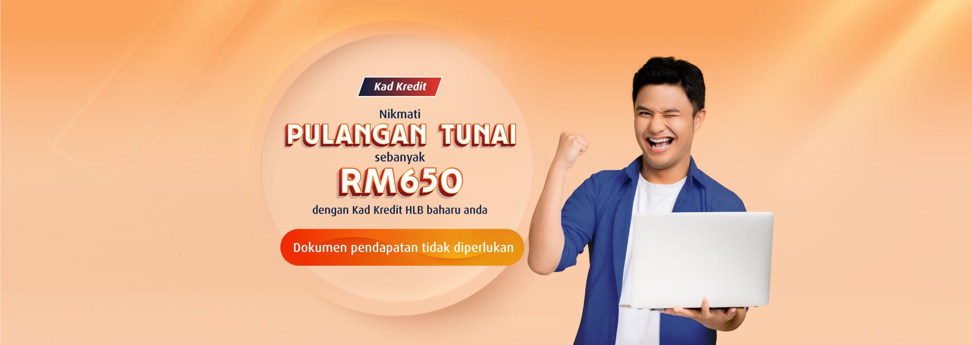 Masuk ke tahun baru dengan Kad Kredit HLB baharu untuk mendapatkan lebih banyak pulangan tunai.
