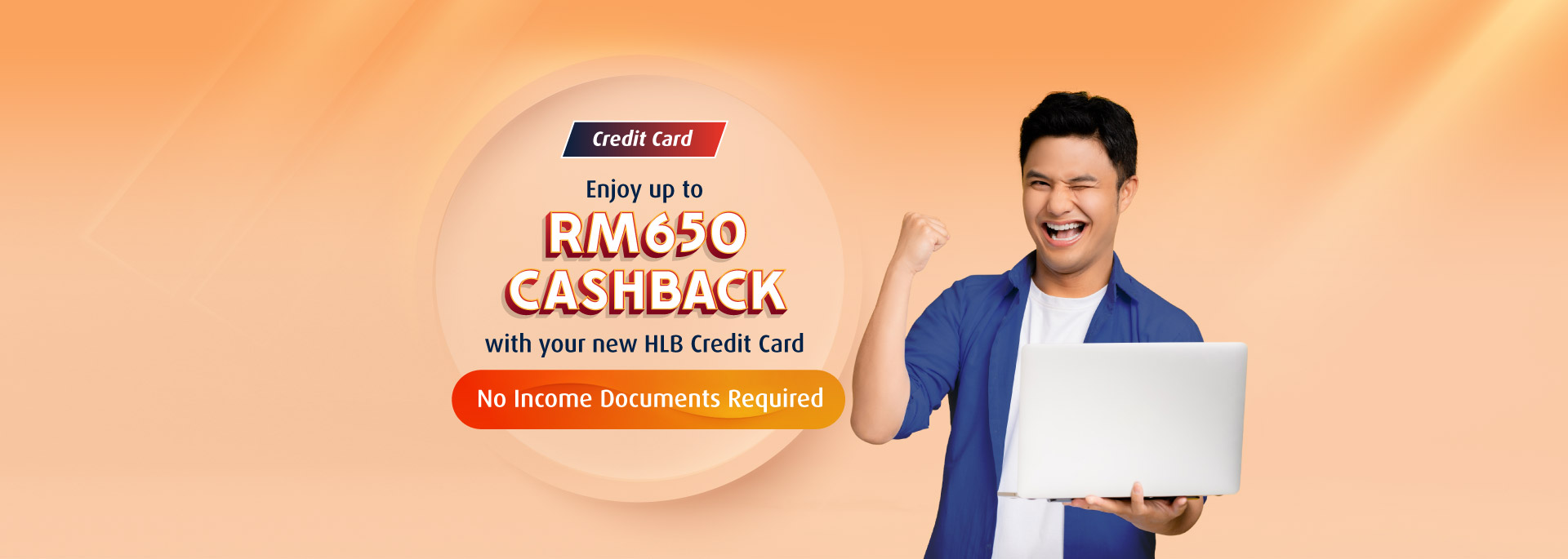 Hop into the new year with a new HLB Credit Card for more cashback. No income documents required!