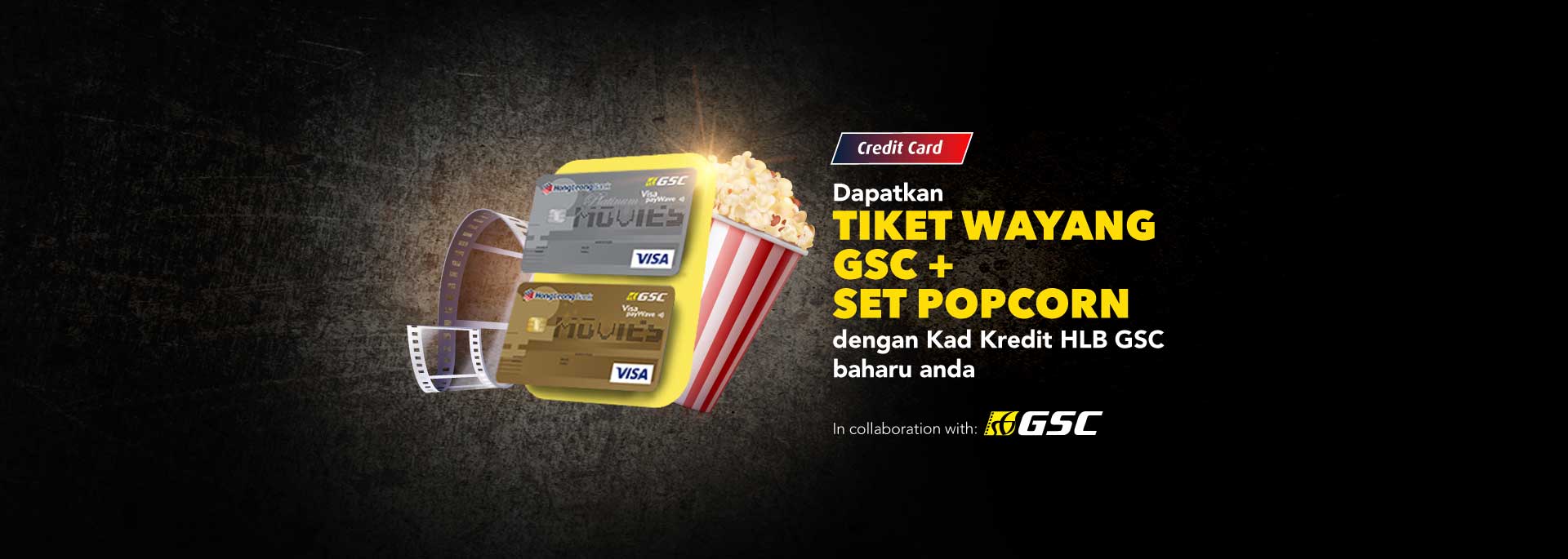 Dapatkan tiket wayang GSC BIG & set popcorn