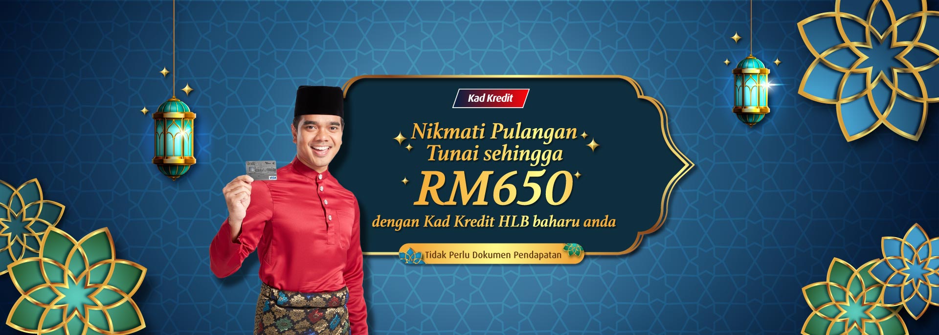 Get up to RM650 cashback with your new HLB Credit Card