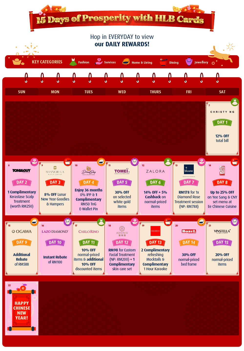 15 days of prosperity with HLB Card