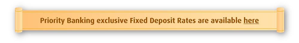 Priority Banking exclusive Fixed Deposit Rates are available here