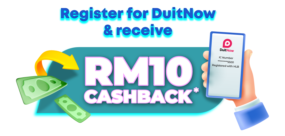 register for duitnow & receive
