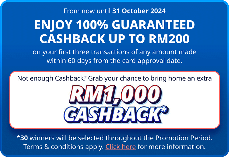 RM1,000 Cashback Available