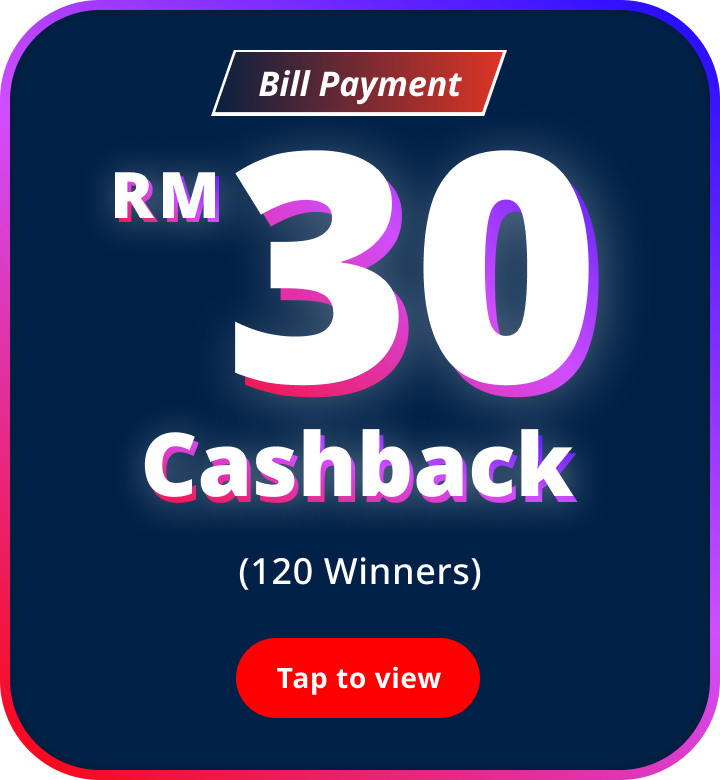 30 Cashback Front