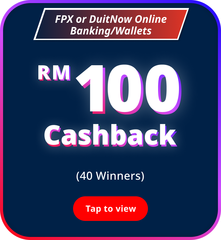100 Cashback Front