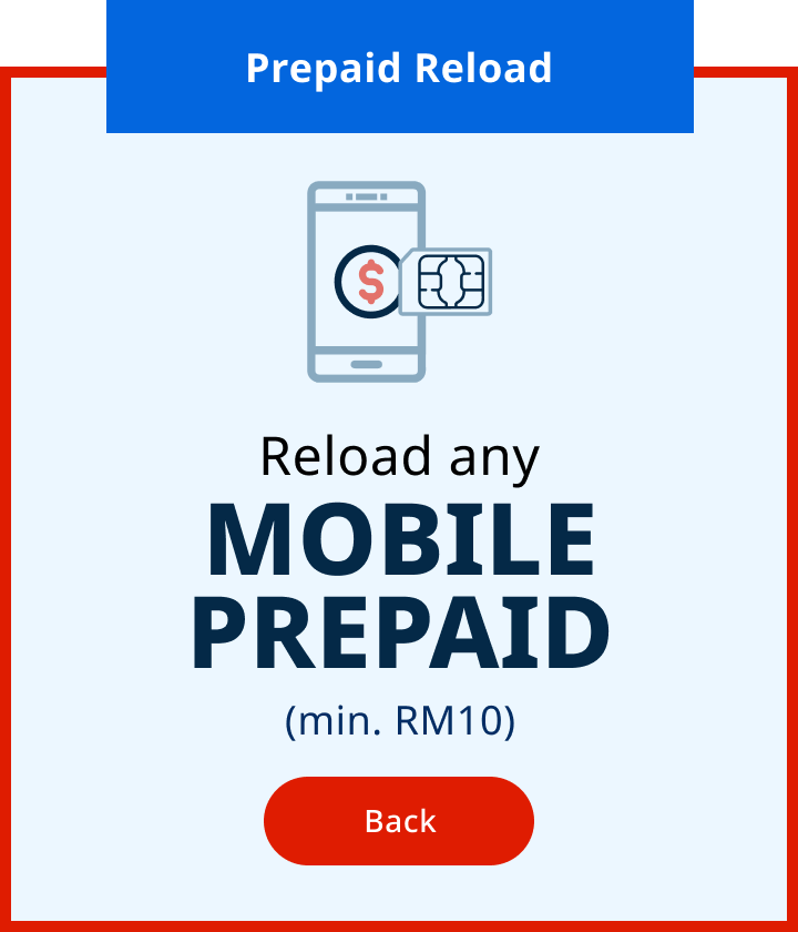 Prepaid Reload Back