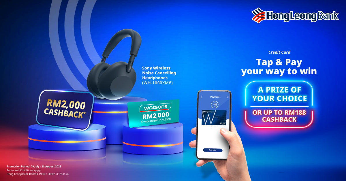 Win RM2,000 Cashback or a prize of your choice