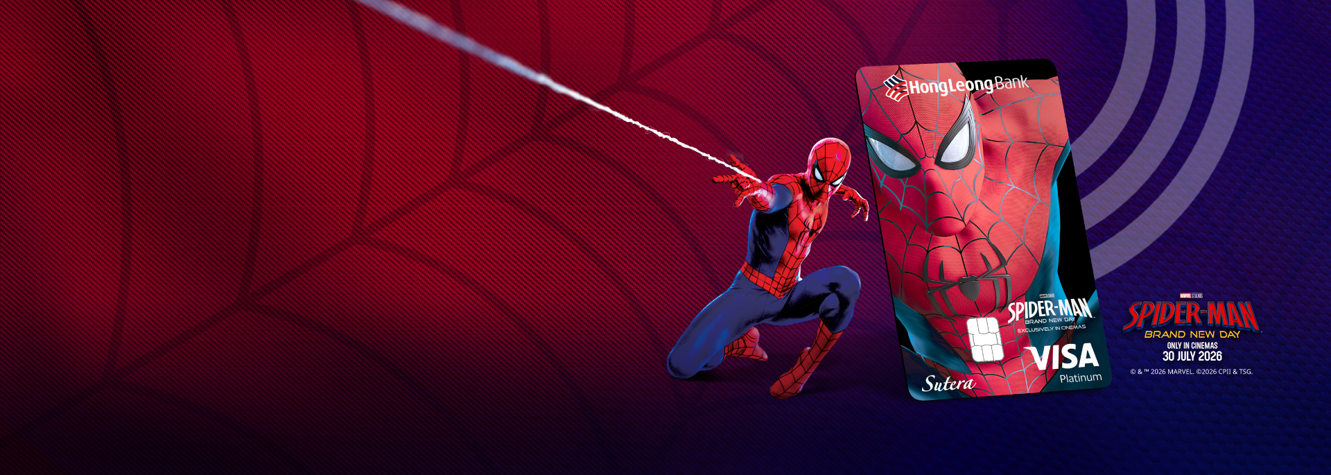 Limited Edition - HLB Sutera Platinum Credit Card x Spider-Man: Brand New Day