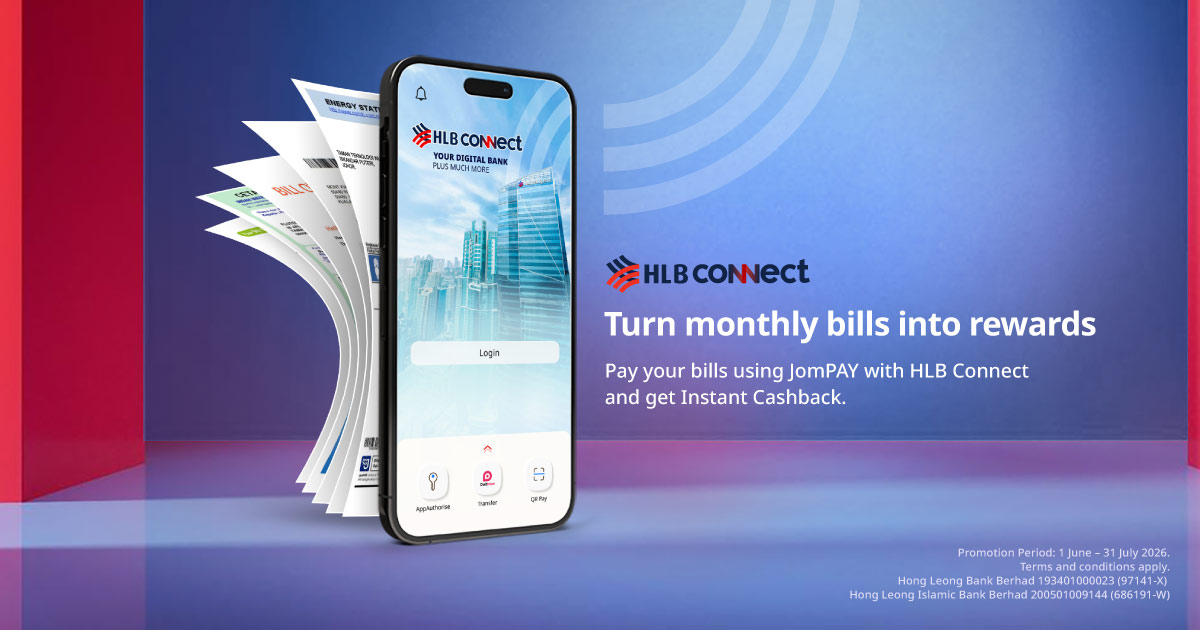 Jompay Rhb Promotions | HLB Connect JomPAY Instant Cashback