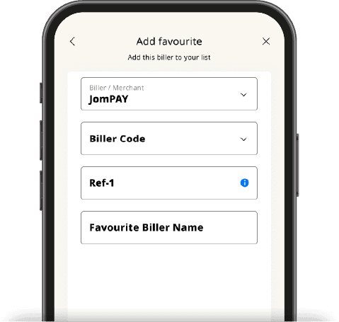 Enter details of your favourite Biller