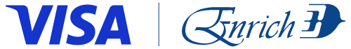 Visa and Enrich logo