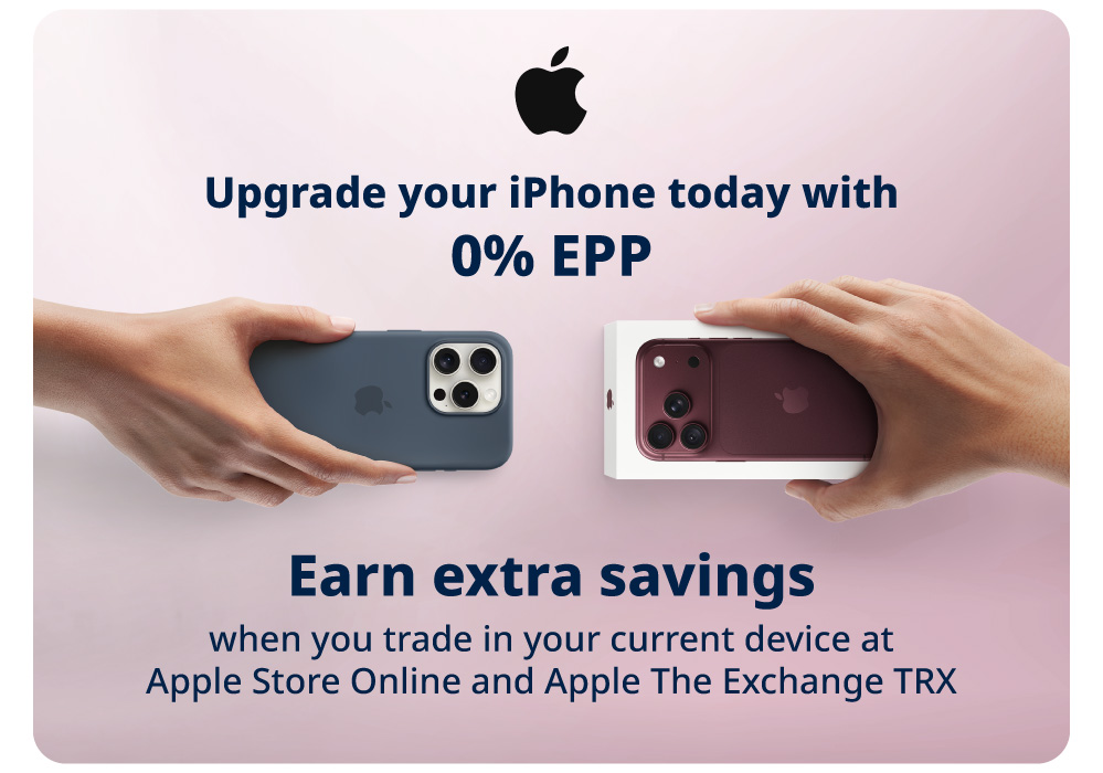 Upgrade your iPhone today with 0% EPP