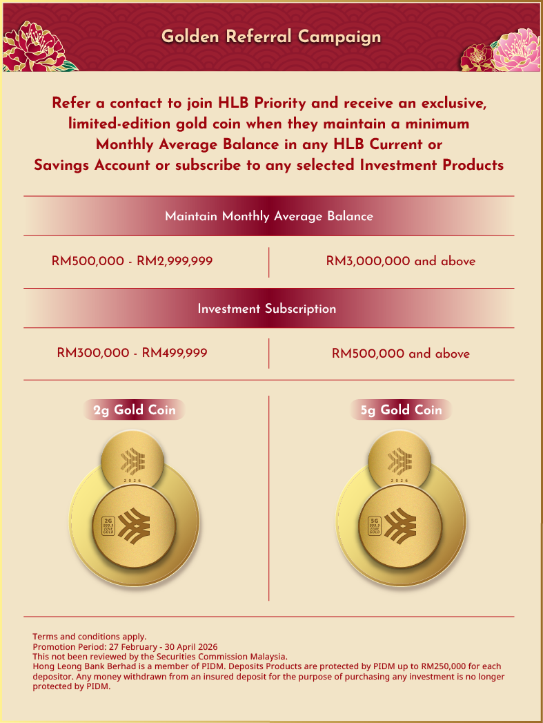 Earn reward upon successful referrals