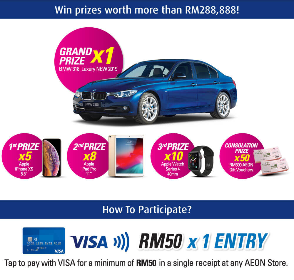 Win prizes worth more than RM288,888!