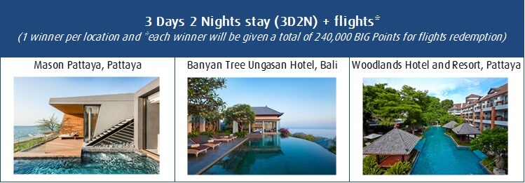 3 Days 2 Nights stay (3D2N) + flights*