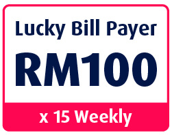 Lucky Bill Payer RM100 x 15 Weekly