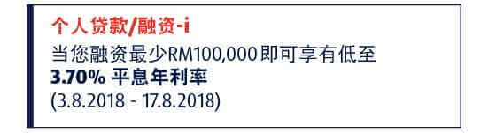 Personal Loan/Financing-i 3.70% p.a