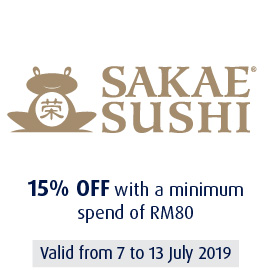 15% OFF with a minimum spend of RM80