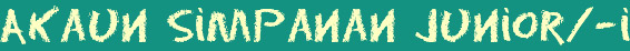 Akaun Simpanan Junior/-i