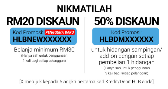 RM20 / 50% OFF promo code