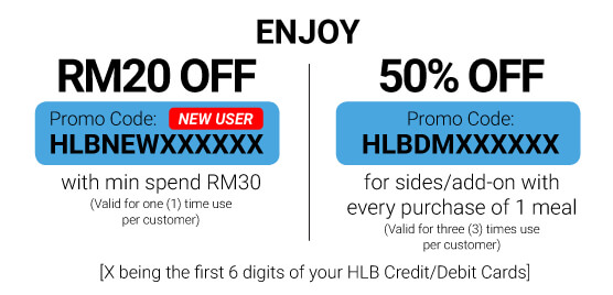 RM20 / 50% OFF promo code