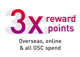 3x reward points
