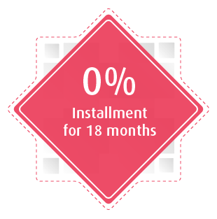 0% installment plan for 18 months