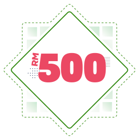 Minimum RM500 spend