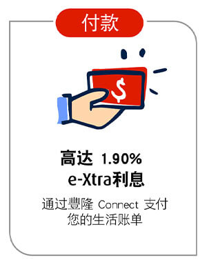 Up to 1.90% p.a. e-Xtra Interest