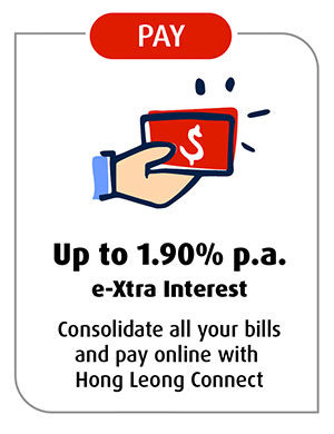 Up to 1.90% p.a. e-Xtra Interest