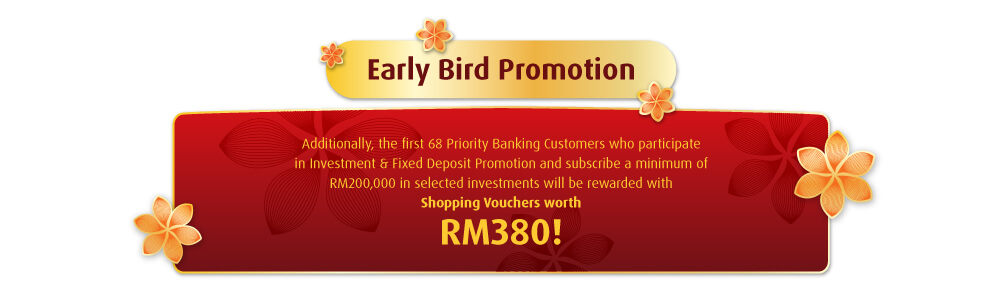 Early Bird Promotion