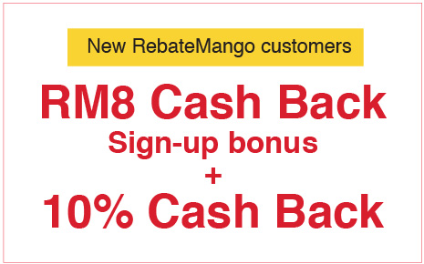 New RebateMango customers. RM8 Cash Back. 10% Cash Back