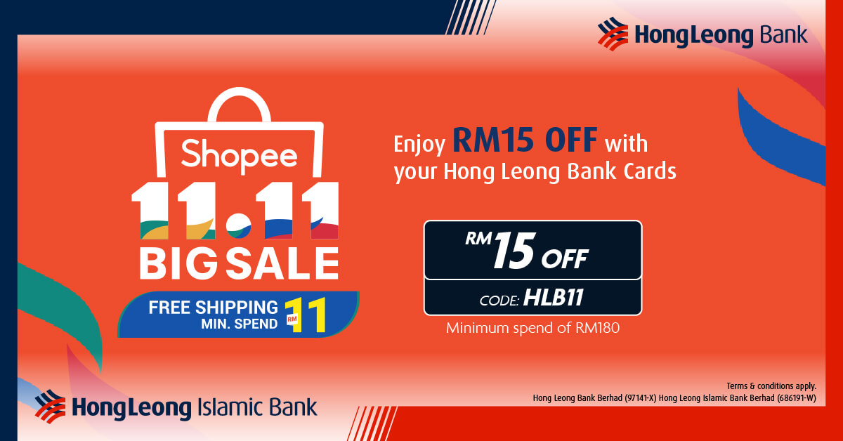 Promotions Enjoy Rm15 Off At Shopee S 11 11 Big Sale
