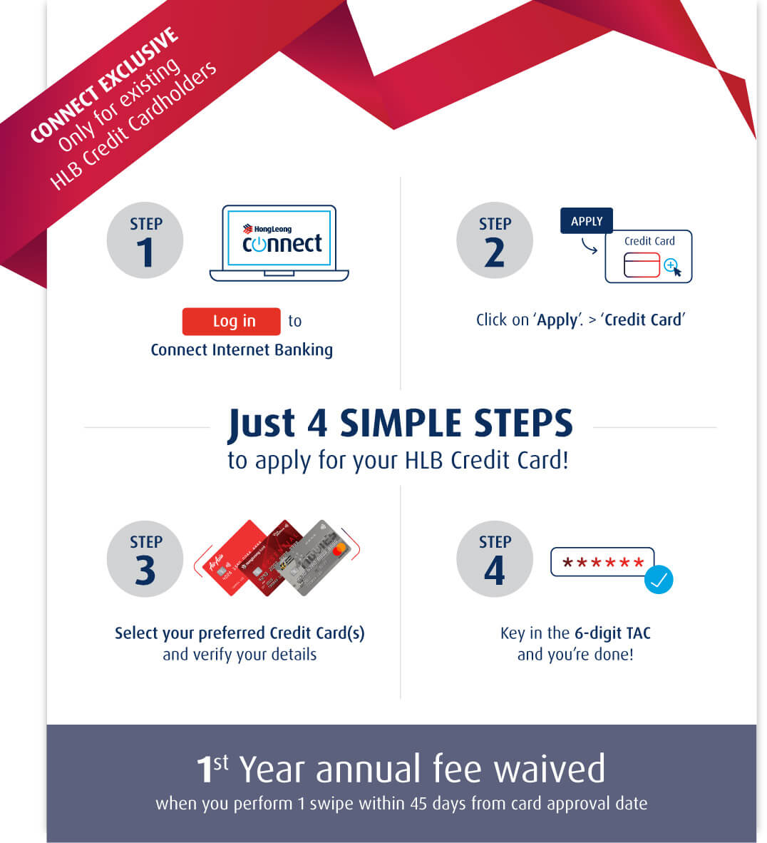 Connect Exclusive - Only for existing HLB Credit Cardholders