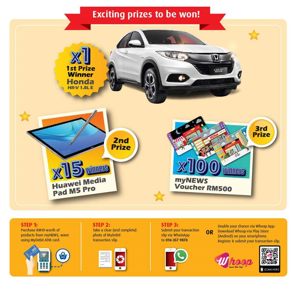 MyDebit wave and win with MyNews prizes