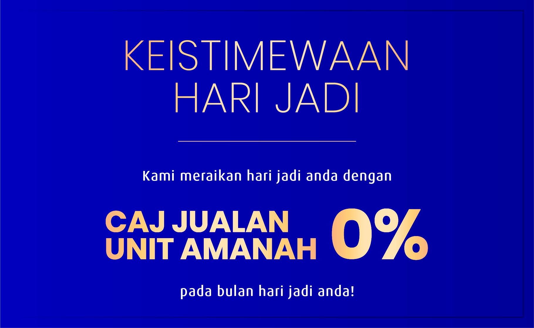 KEISTIMEWAAN HARI JADI