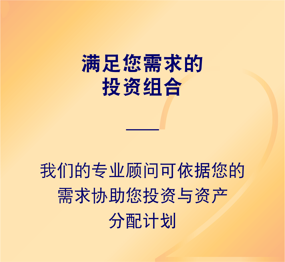 满足您需求的 投资组合