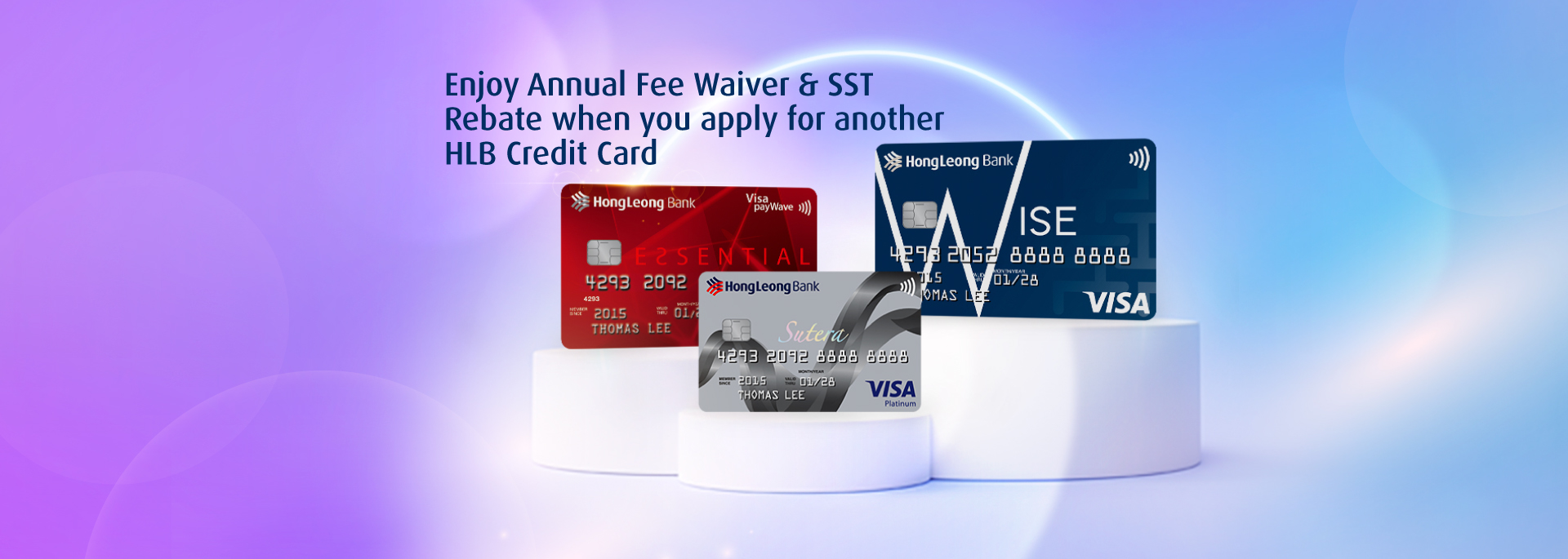 HLB Credit Card via HLB Fee Waiver and SST rebate