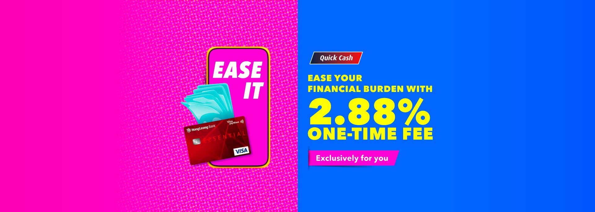 Promotions HLB 0 Interest Quick Cash Plans