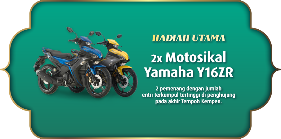 hadiah utama yamaha y16zr