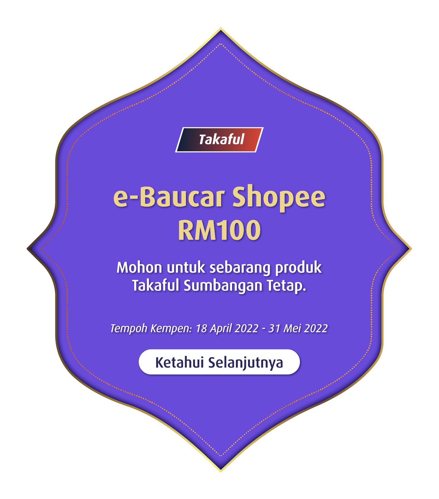 Takaful RM100 Shopee e-Voucher