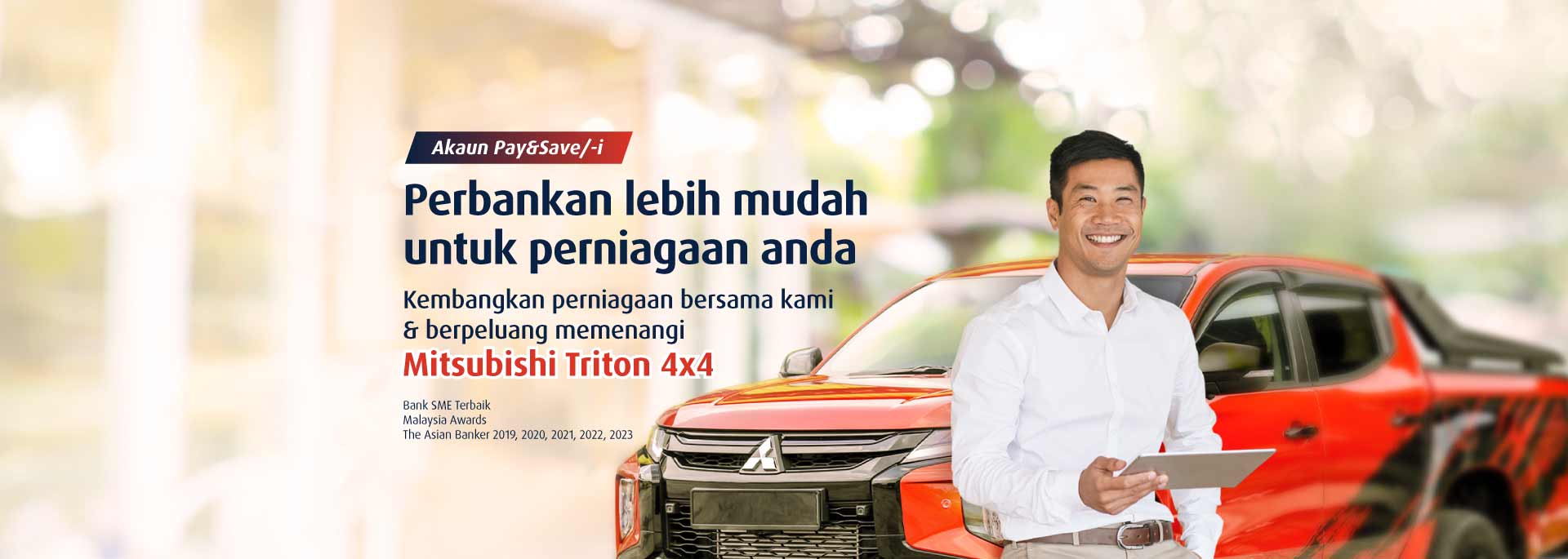 Deposit & Stand a Chance to Win a Mitsubishi Triton 4X4