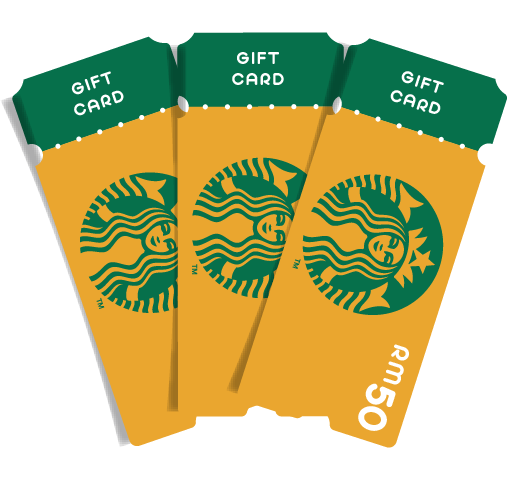 RM50 Starbucks Gift Cards